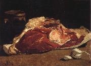 Claude Monet Still Life with Meat Sweden oil painting reproduction
